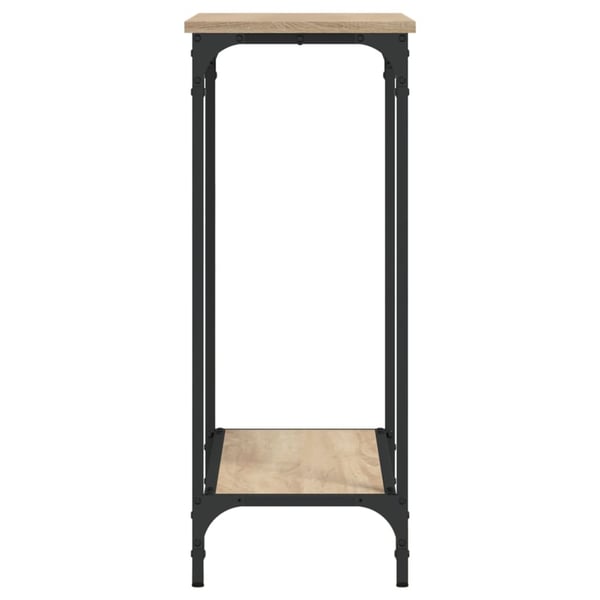 vidaXL konsolbord 75x30,5x75 cm konstrueret træ sonoma-eg