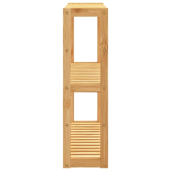 vidaXL væghylde til badeværelse 3 hylder 60x15x54 cm bambus