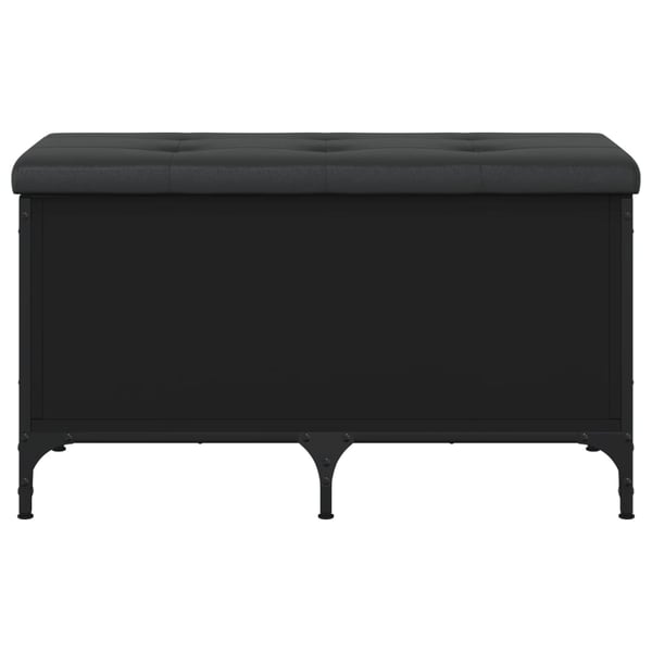 vidaXL opbevaringsbænk 82x42x45 cm konstrueret træ sort