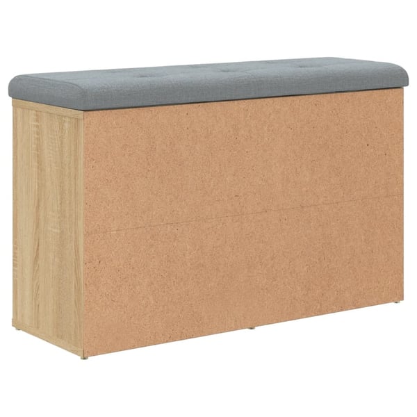 vidaXL skobænk 82x32x50 cm konstrueret træ sonoma-eg