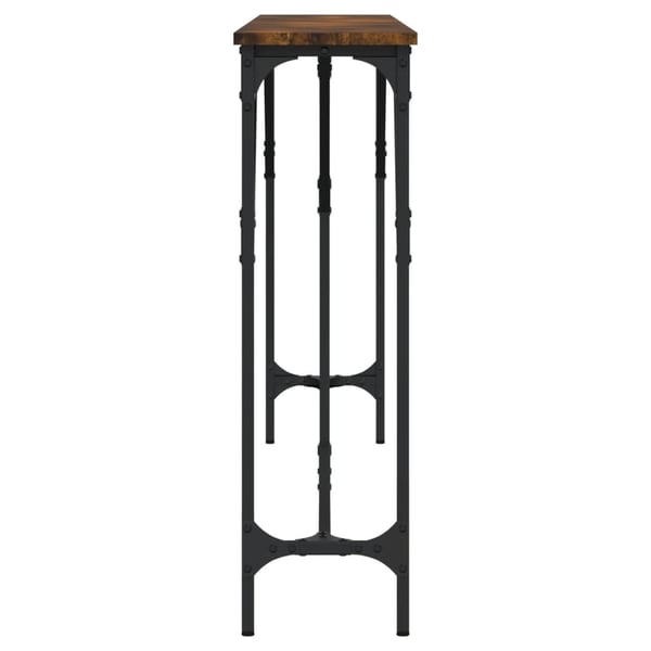 vidaXL konsolbord 180x23x75 cm konstrueret træ røget egetræsfarve