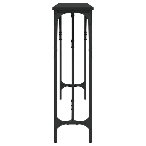 vidaXL konsolbord 180x23x75 cm konstrueret træ sort