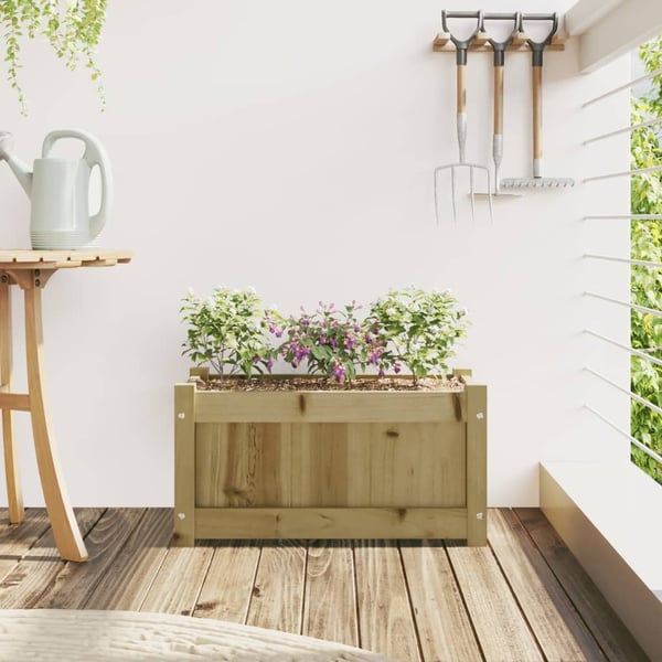 vidaXL Hageplantekasse 60x31x31 cm impregnert furu