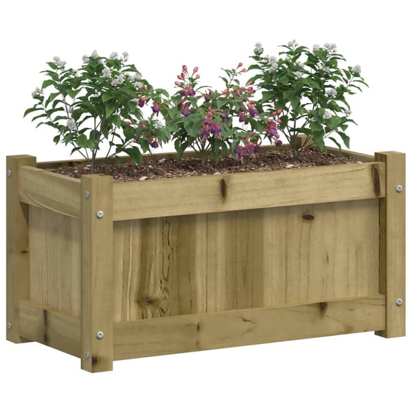 vidaXL Hageplantekasse 60x31x31 cm impregnert furu