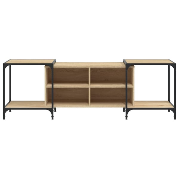 vidaXL TV-benk sonoma eik 153x37x50 cm konstruert tre