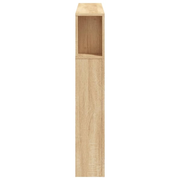 vidaXL Sengegavl sonoma eik 120x18,5x103,5 cm konstruert tre