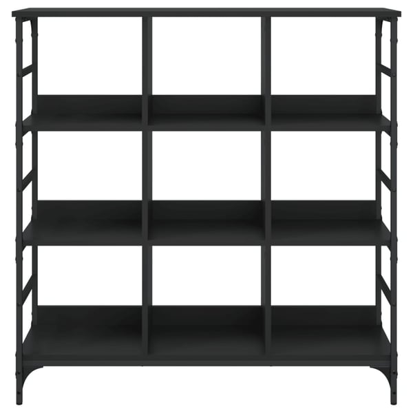 vidaXL skænk 102x32x103,5 cm konstrueret træ sort