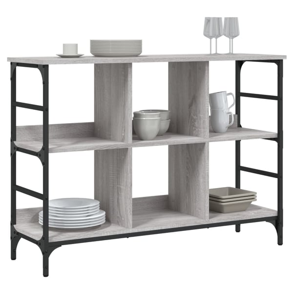 vidaXL Skjenk grå sonoma 102x32x73,5 cm konstruert tre