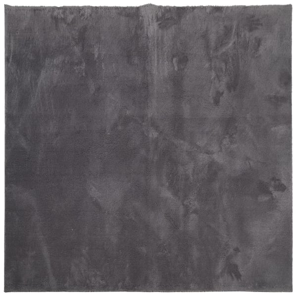 vidaXL Teppe HUARTE kort luv mykt og vaskbart antrasitt 120x120 cm