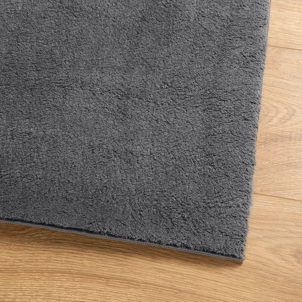 vidaXL Teppe HUARTE kort luv mykt og vaskbart antrasitt 240x340 cm