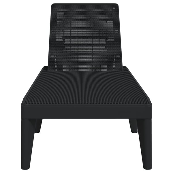 vidaXL Solseng antrasitt 186x60x29 cm PP