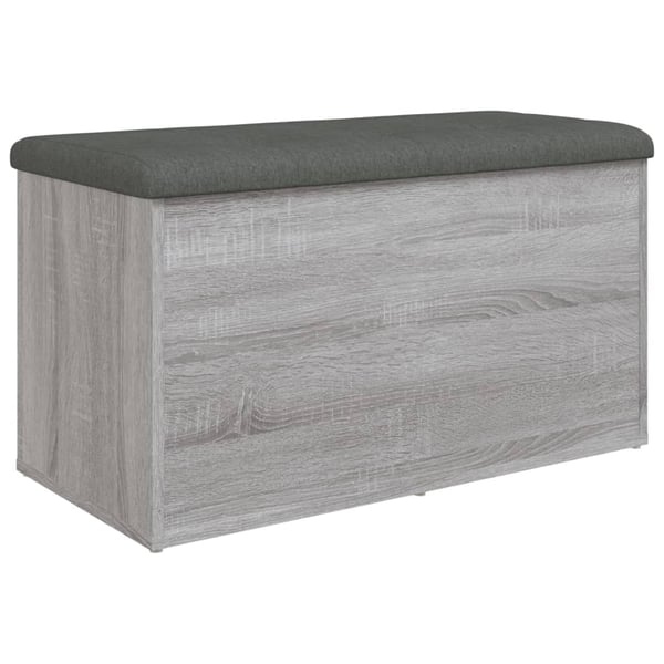 vidaXL skobænk 82x42x45 cm konstrueret træ grå sonoma-eg