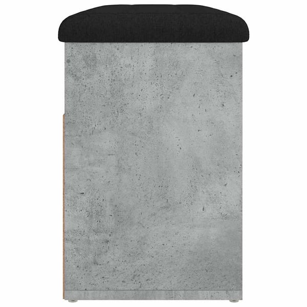 vidaXL skobænk 82x32x45,5 cm konstrueret træ betongrå