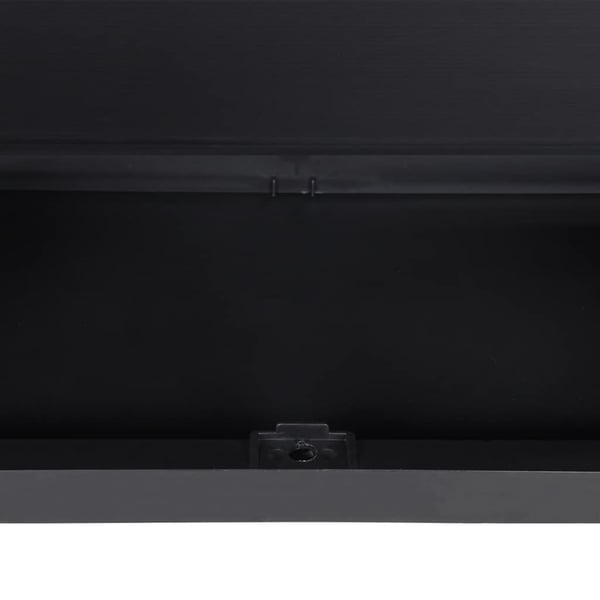 vidaXL haveskab 65x37x165 cm PP sort