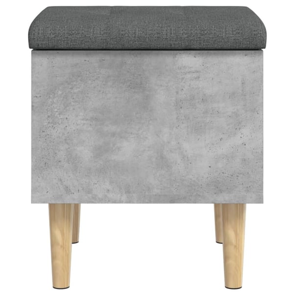 vidaXL skobænk 42x42x46 cm konstrueret træ betongrå