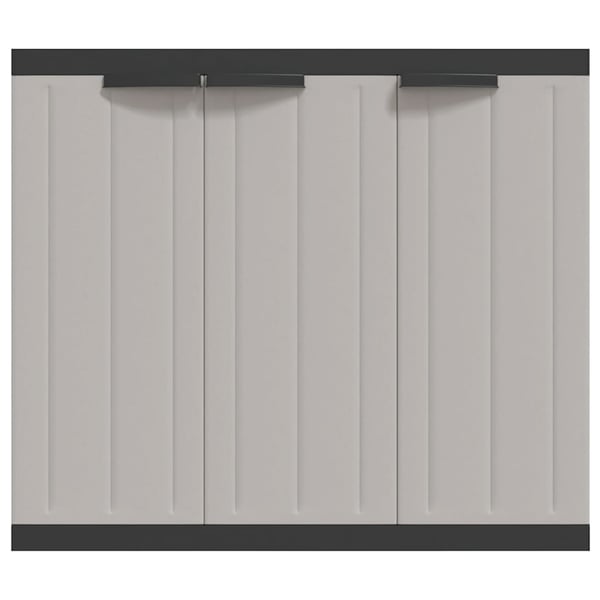 vidaXL haveskab 97x37x85 cm PP grå og sort