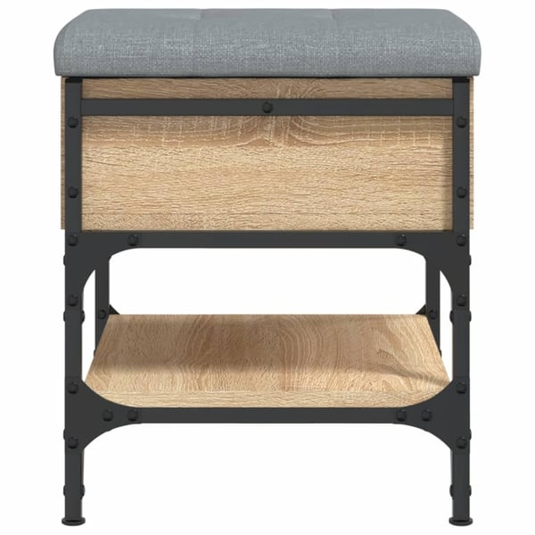 vidaXL skobænk 42x42x45 cm konstrueret træ sonoma-eg