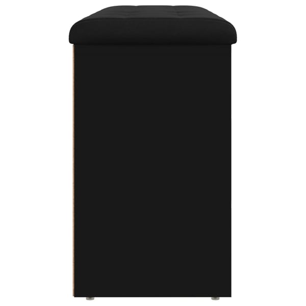vidaXL skobænk 102x32x50 cm konstrueret træ sort