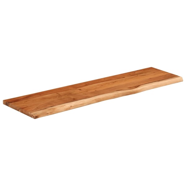 vidaXL væghylde 70x20x2,5 cm rektangulær massivt akacietræ