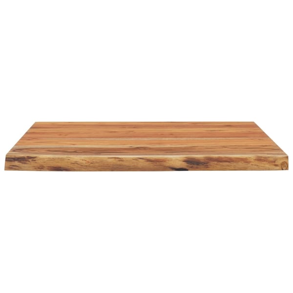 vidaXL Bordplate 80x80x3,8 cm firkantet heltre akasie naturlig kant