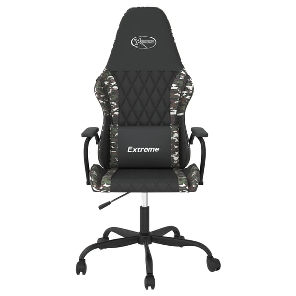 vidaXL gamingstol m. massagefunktion kunstlæder sort og camouflage