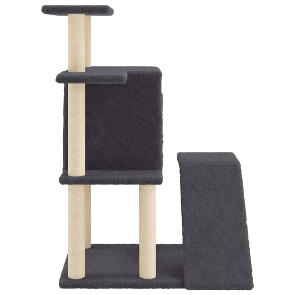 vidaXL kradsetræ med sisalkradsestolper 97 cm mørkegrå