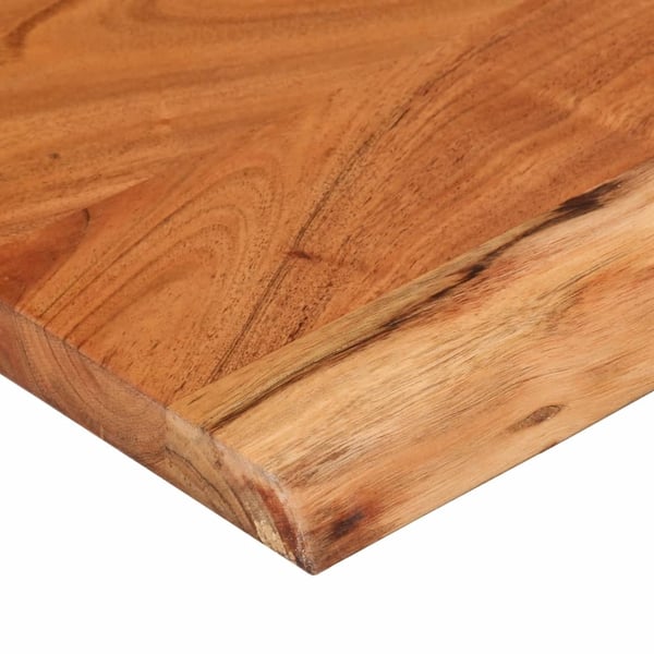 vidaXL Vegghylle 60x20x3,8 cm rektangulær heltre akasie naturlig kant