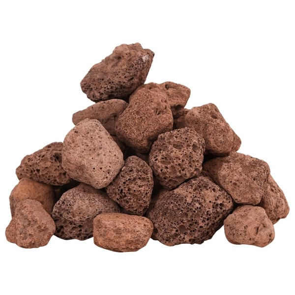vidaXL Lavasteiner 25 kg rød 3-5 cm