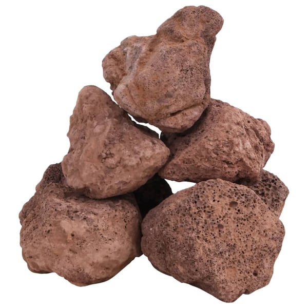 vidaXL Lavasteiner 10 kg rød 10-30 cm