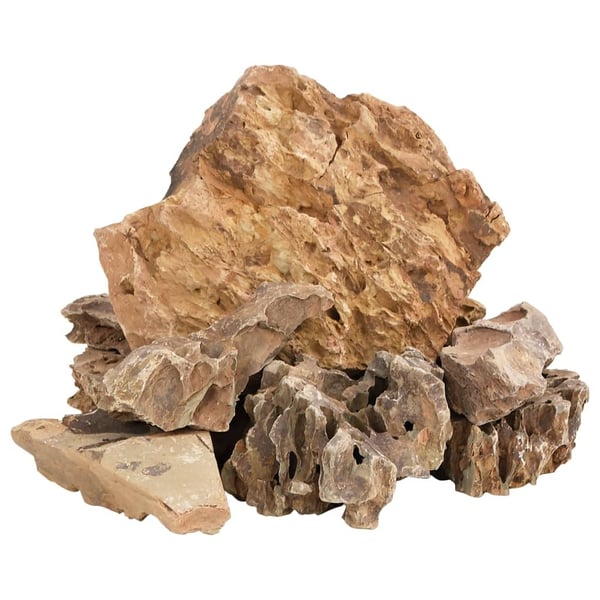 vidaXL Dragesteiner 25 kg brun 5-30 cm