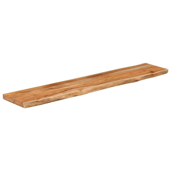 vidaXL Vegghylle 140x30x2,5 cm rektangulær heltre akasie naturlig kant