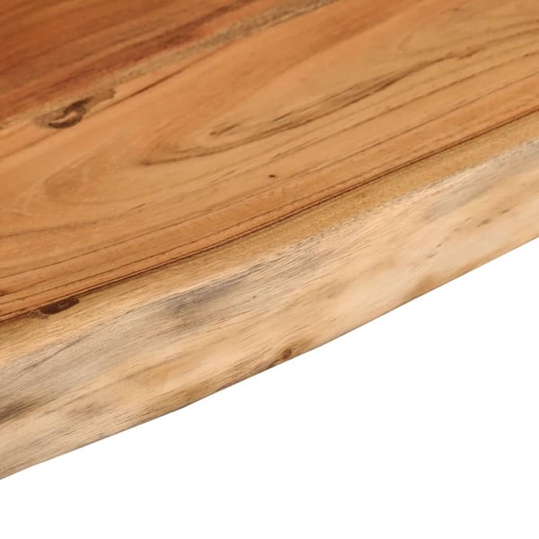 vidaXL væghylde 80x30x2,5 cm rektangulær massivt akacietræ