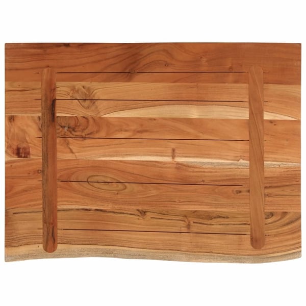vidaXL Benkeplate for bad 70x60x2,5 cm rektangulær heltre akasie