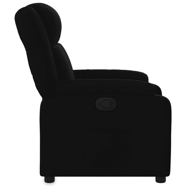 vidaXL Reclinerfåtölj svart tyg