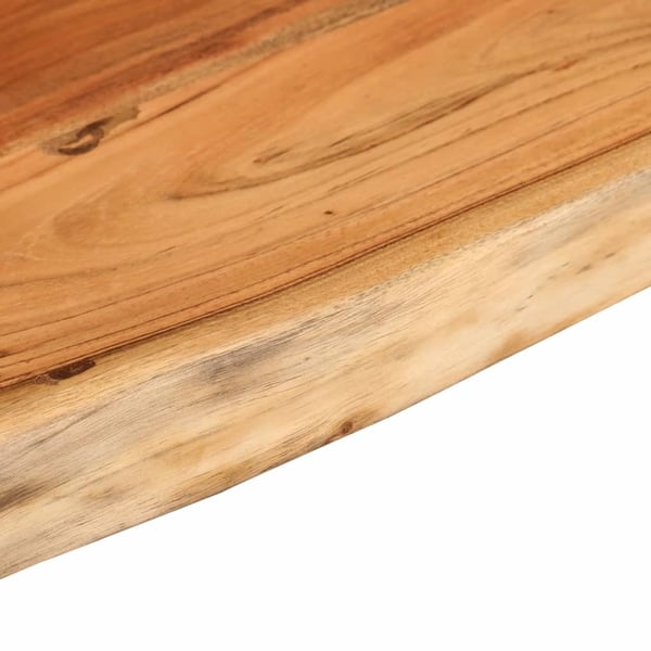 vidaXL Vegghylle 160x40x2,5 cm rektangulær heltre akasie naturlig kant