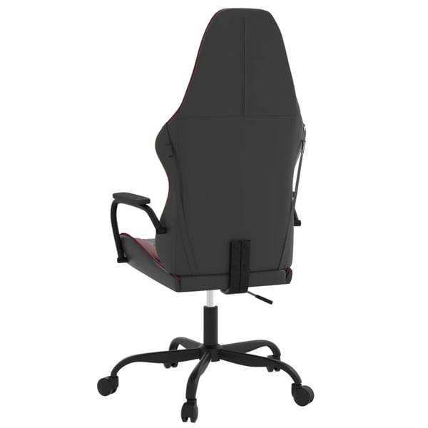 vidaXL gamingstol m. massagefunktion kunstlæder sort og vinrød