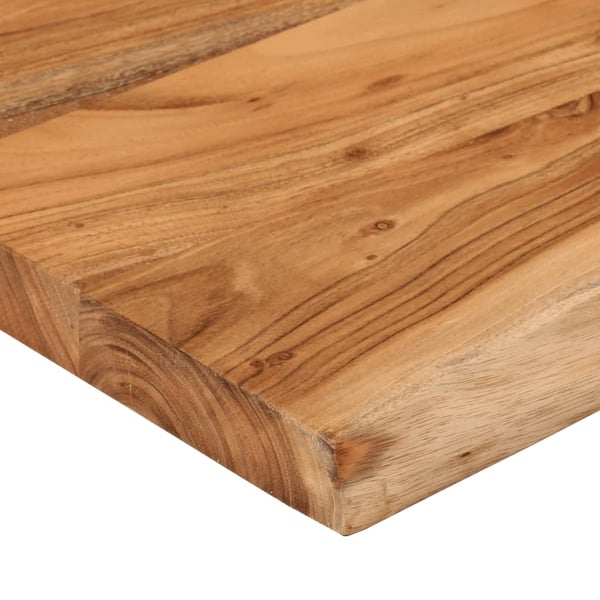 vidaXL Benkeplate for bad 140x60x2,5 cm rektangulær heltre akasie