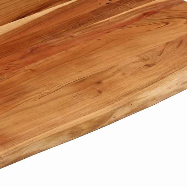 vidaXL skrivebordsplade 110x80x3,8 cm rektangulær massivt akacietræ