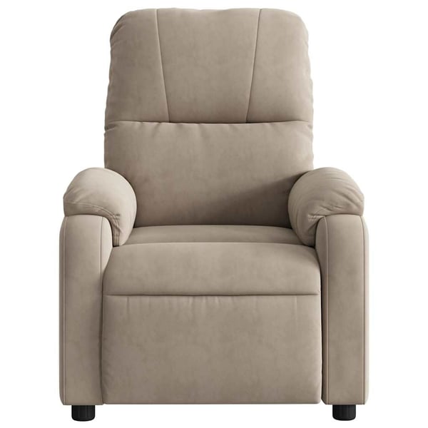 vidaXL massagestol mikrofiberstof gråbrun
