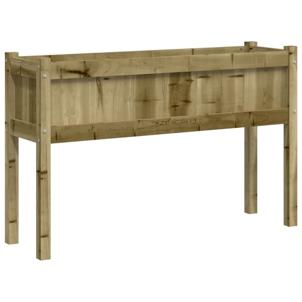 vidaXL Odlingslåda med ben 110x31x70 cm impregnerat furu