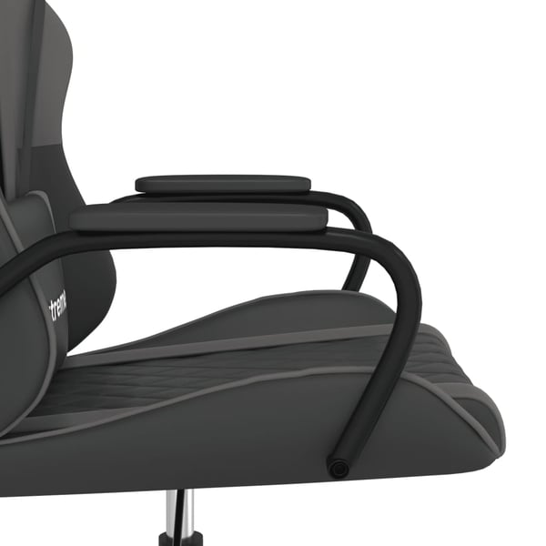 vidaXL gamingstol m. massagefunktion kunstlæder sort og grå
