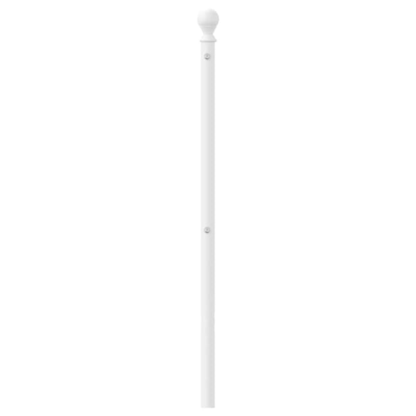 vidaXL Utskiftbar sengegavl i metall hvit 75 cm