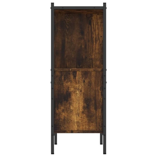 vidaXL bogreol 72x28x77,5 cm konstrueret træ røget egetræsfarve