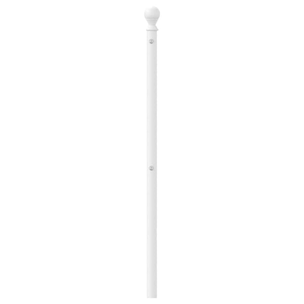 vidaXL Utskiftbar sengegavl i metall hvit 100 cm