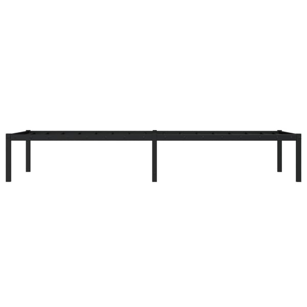 vidaXL Sengeramme i metall svart 75x190 cm