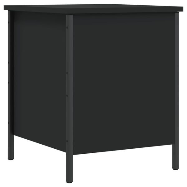 vidaXL opbevaringsbænk 40x42,5x50 cm konstrueret træ sort