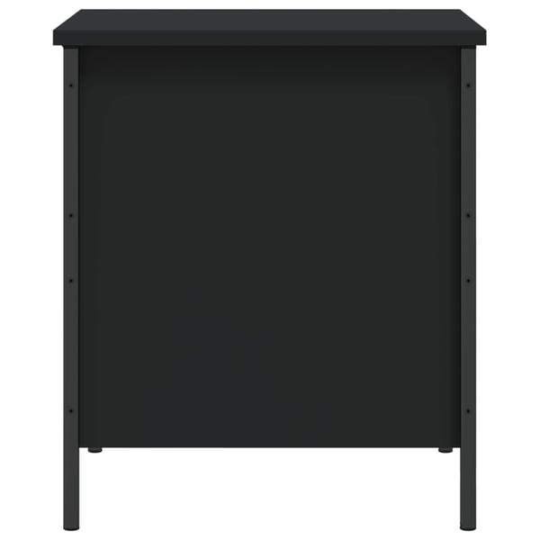 vidaXL opbevaringsbænk 40x42,5x50 cm konstrueret træ sort
