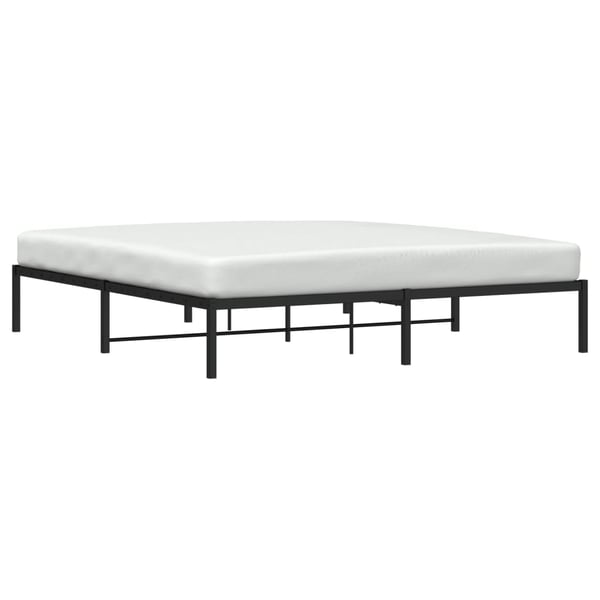 vidaXL Sengeramme i metall svart 183x213 cm