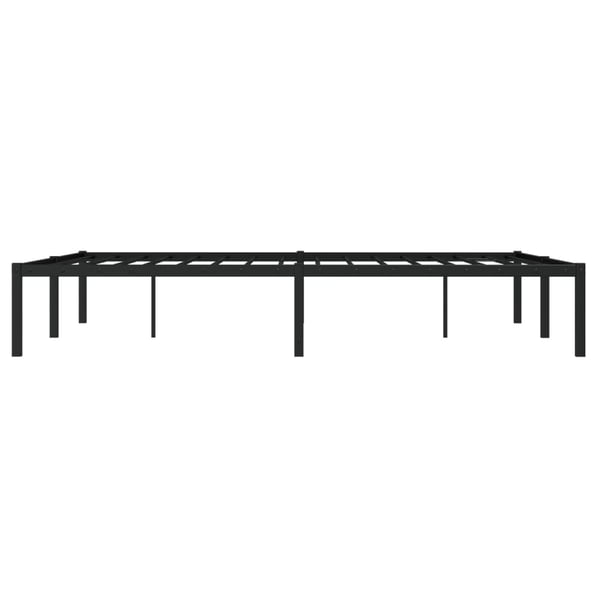 vidaXL Sengeramme i metall svart 140x190 cm