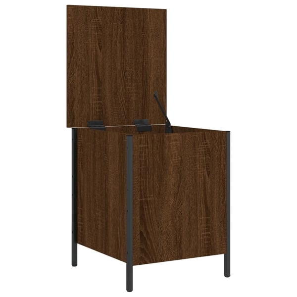vidaXL opbevaringsbænk 40x42,5x50 cm konstrueret træ brun egetræsfarve
